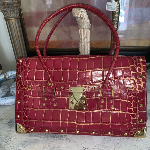 Nwt Nordstrom fuchsia hard bag🌹 - Picture 2 of 9